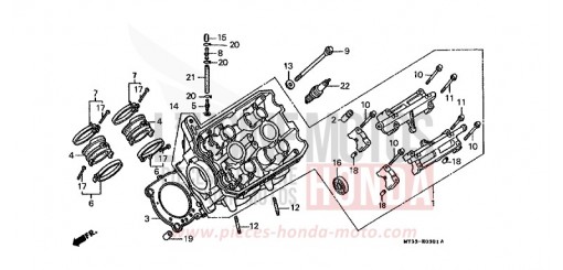 LEFT CYLINDER HEAD ST1100L de 1990